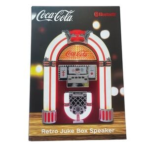 Coca-Cola Juke Box Bluetooth Speaker Led Color Changing Lights FM Radio Mode NEW